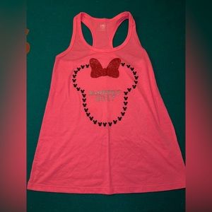 NEON PINK SUMMIT CHEER TANK TOP